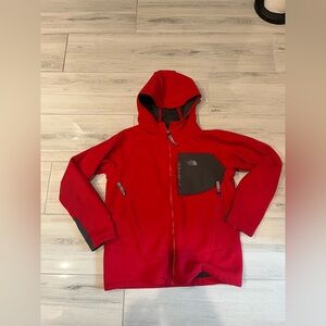 The North Face Kids Red and Black Raincoat
